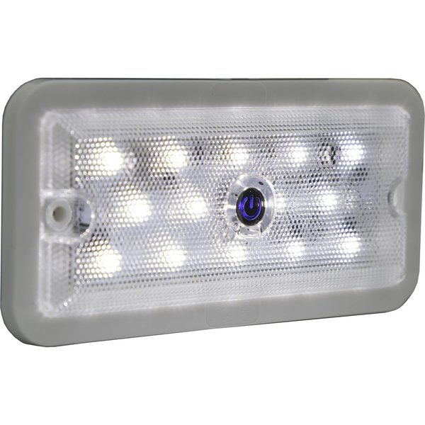 Buyers Products 5.8 Inch Rectangular LED Interior Dome Light with Built-In Switch 5626337